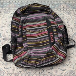 Dakine Black and Pink Striped Backpack